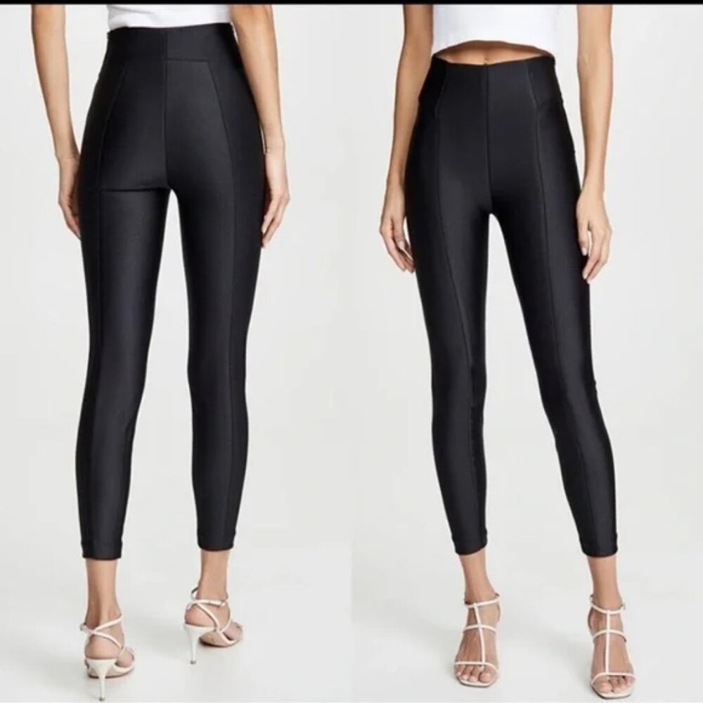 Good American High-Waist Skinny Ponte Leggings in Black